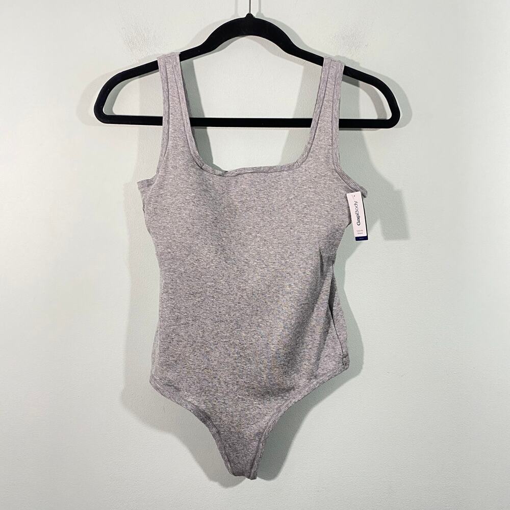 New with tags GAP Light Gray Scoop Neck Bodysuit